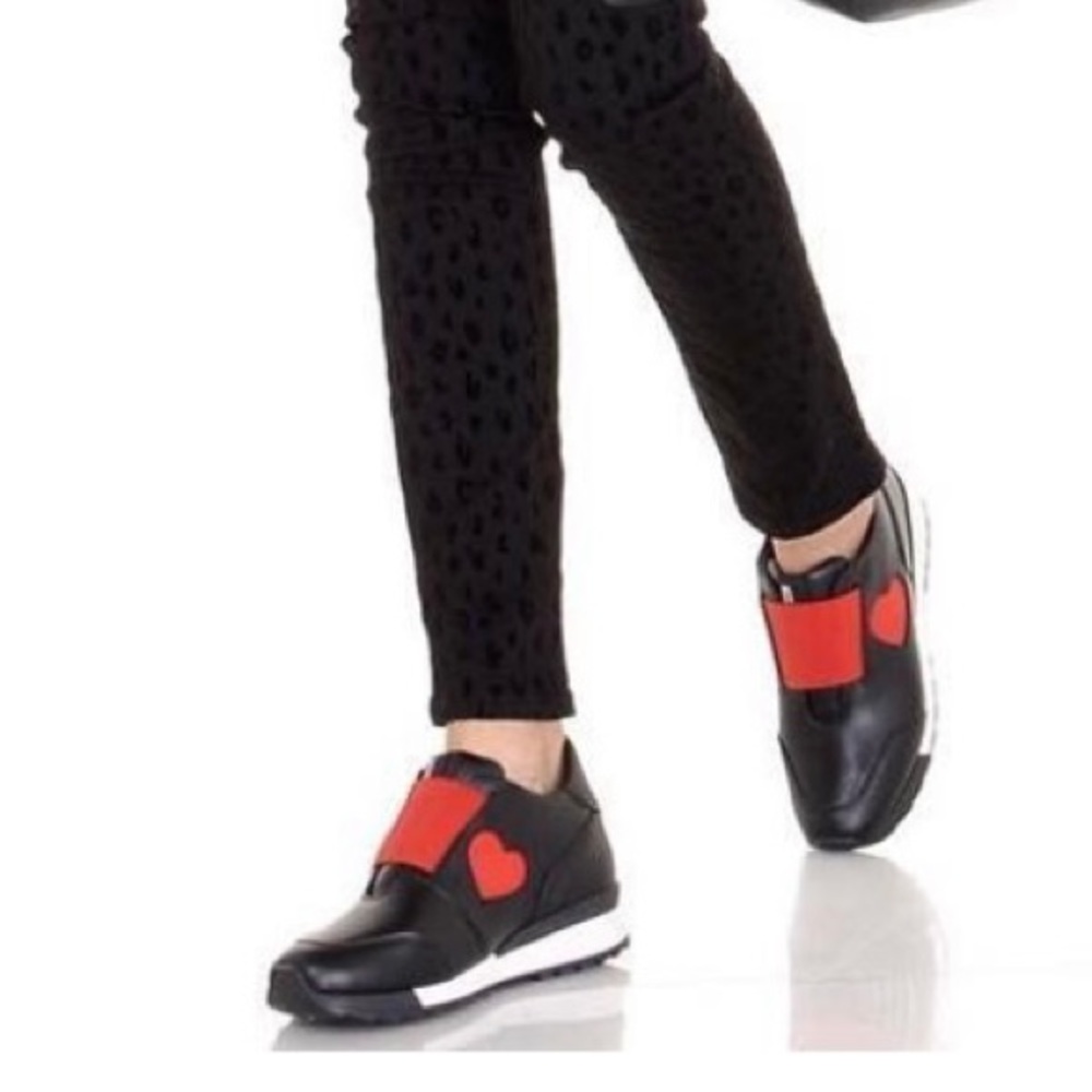 Love Moschino Red Heart Sneakers size 8